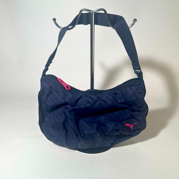 Puma Black and Pink Crescent Shoulder Bag - Picture 1 of 4